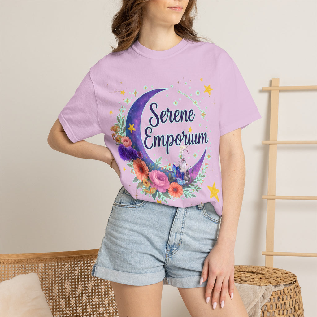 Serene Emporium Floral Moon T-Shirt