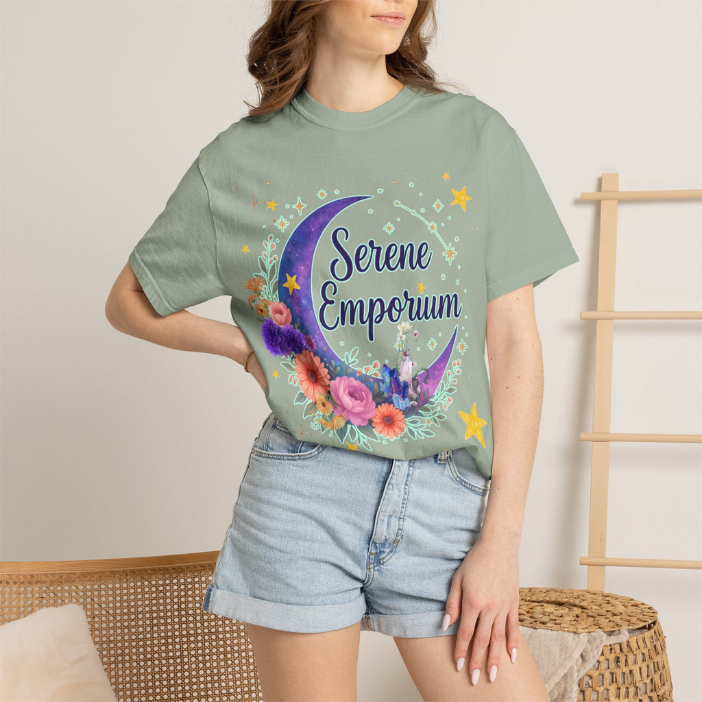Serene Emporium Floral Moon T-Shirt