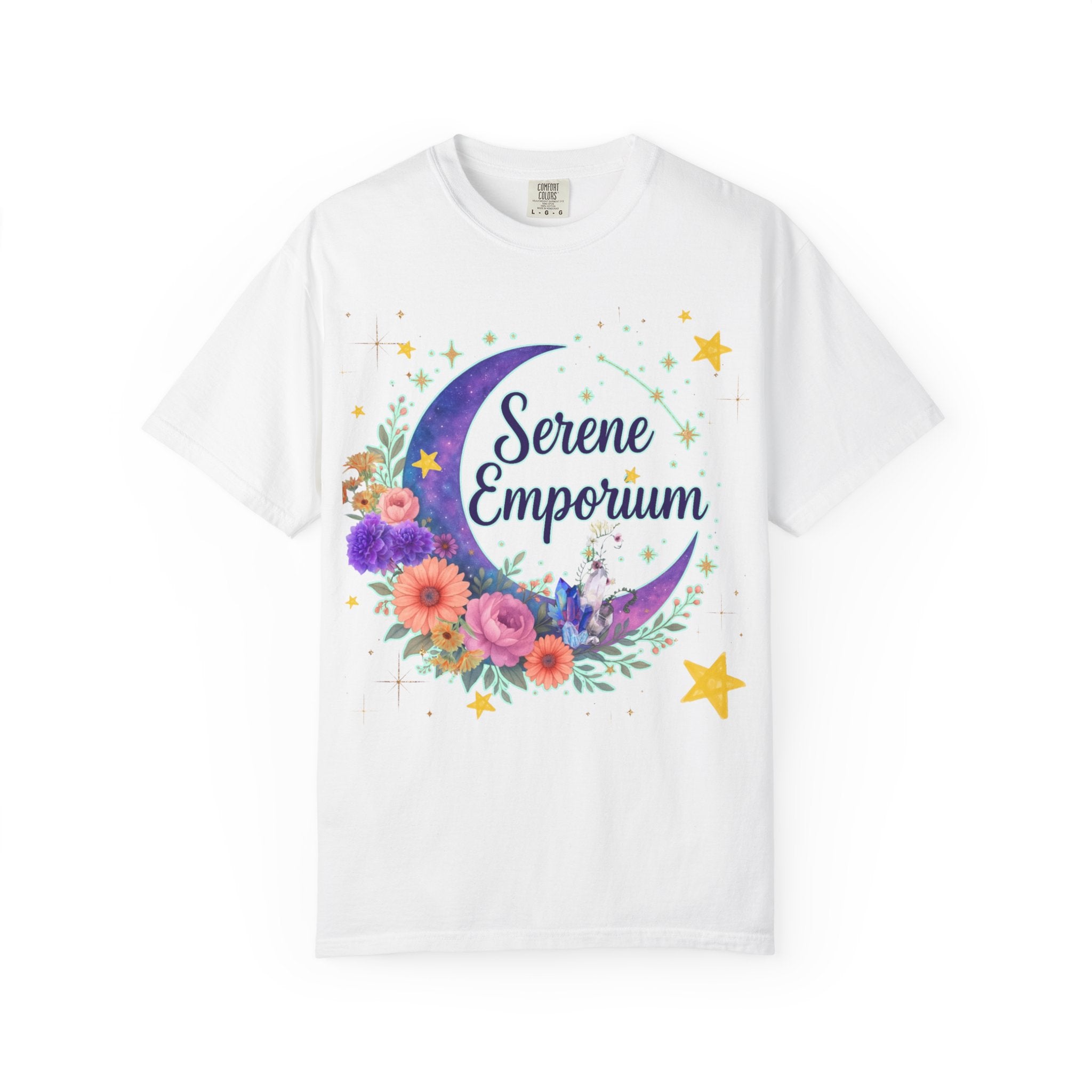 Serene Emporium Floral Moon T-Shirt