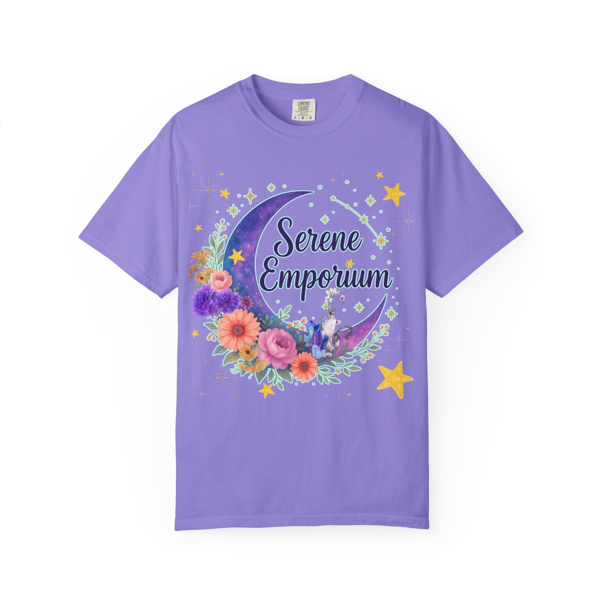 Serene Emporium Floral Moon T-Shirt