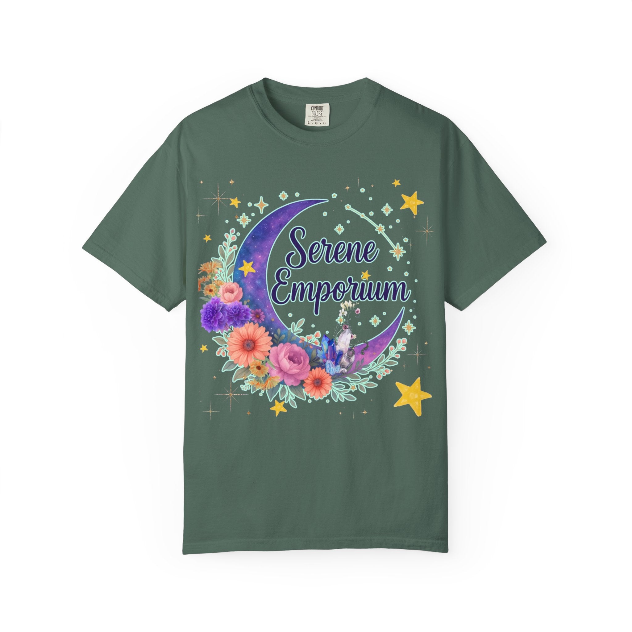Serene Emporium Floral Moon T-Shirt