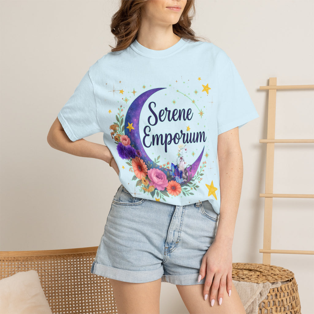 Serene Emporium Floral Moon T-Shirt