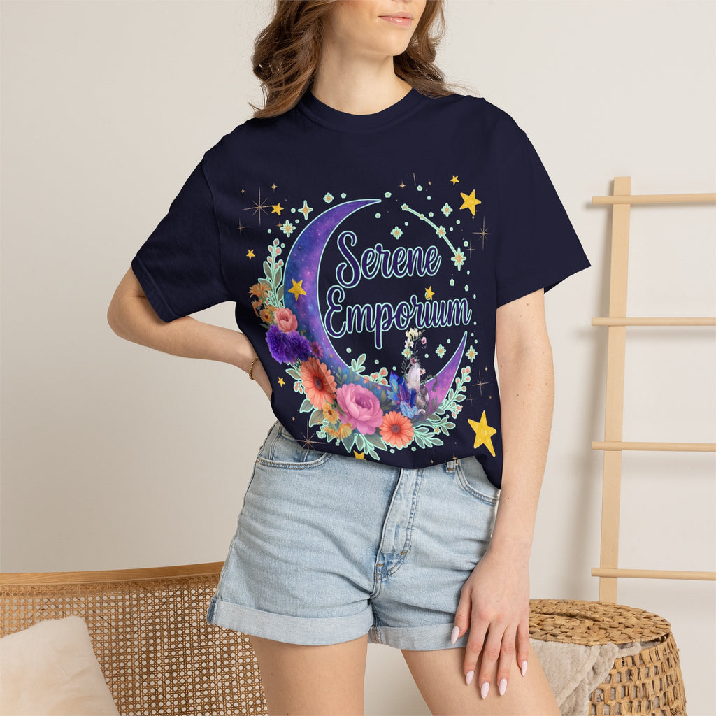 Serene Emporium Floral Moon T-Shirt