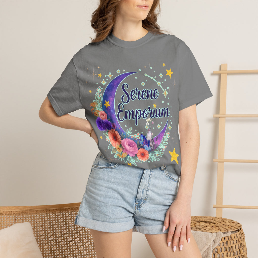 Serene Emporium Floral Moon T-Shirt