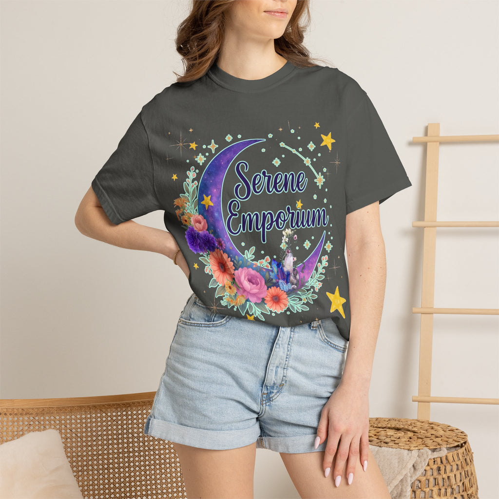 Serene Emporium Floral Moon T-Shirt
