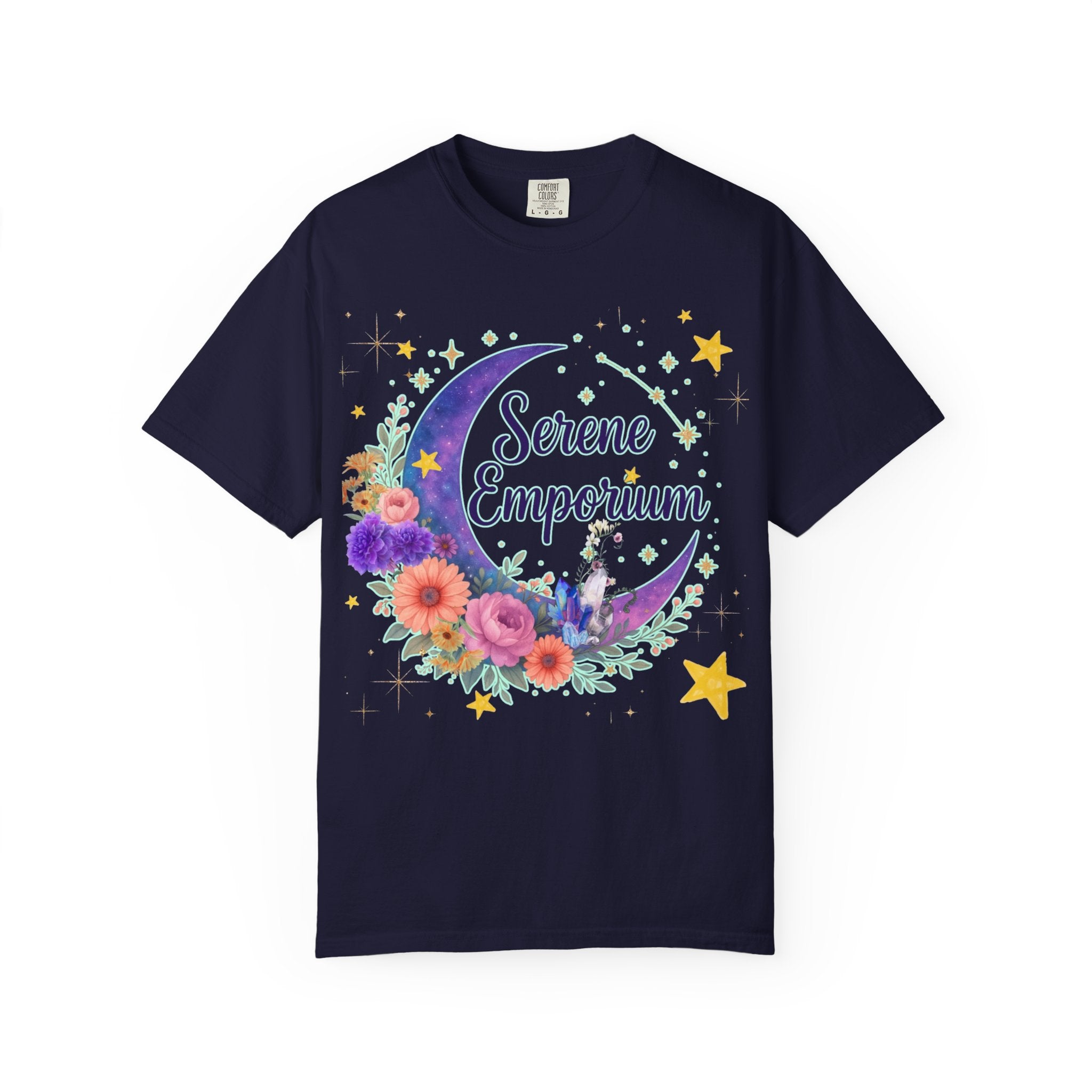 Serene Emporium Floral Moon T-Shirt