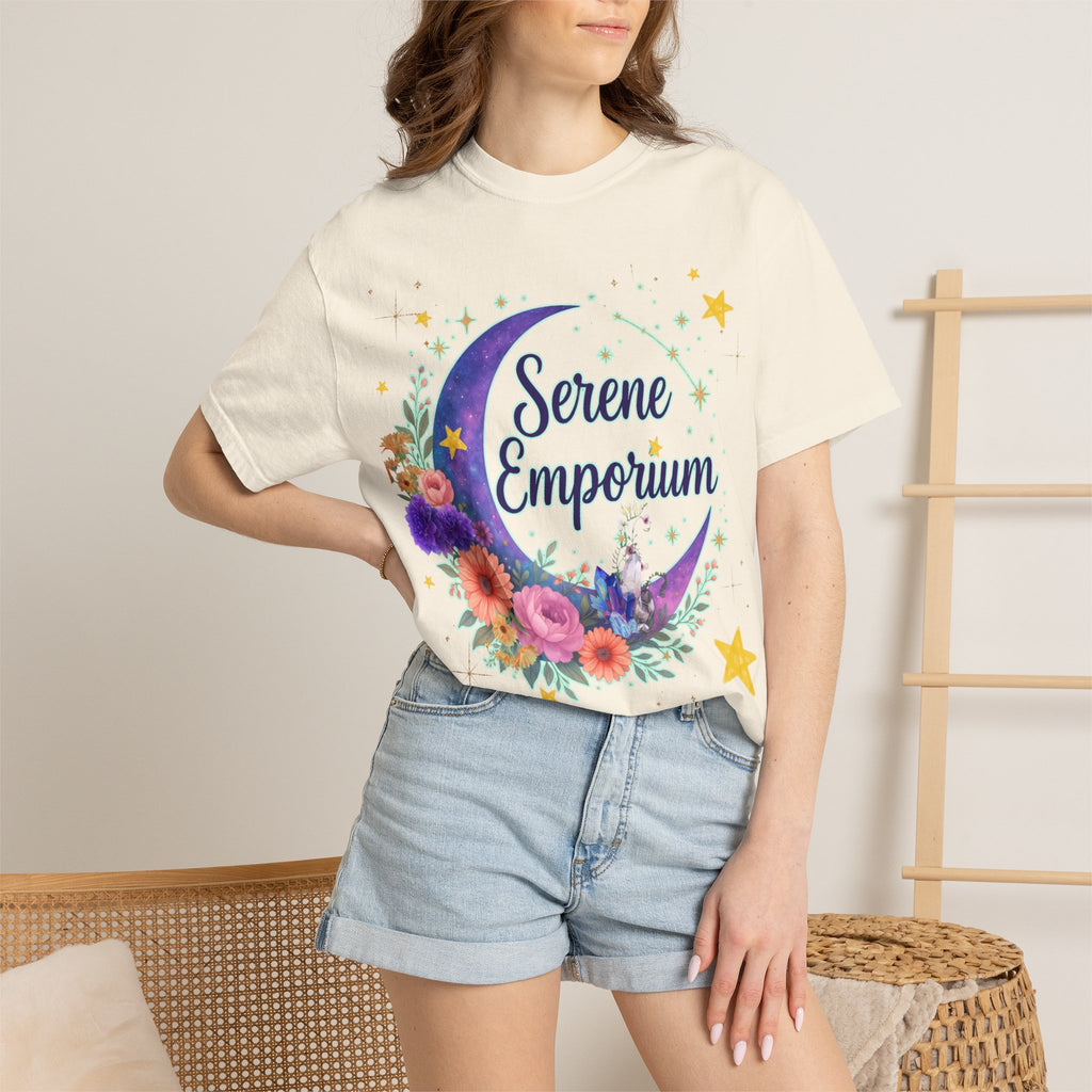 Serene Emporium Floral Moon T-Shirt