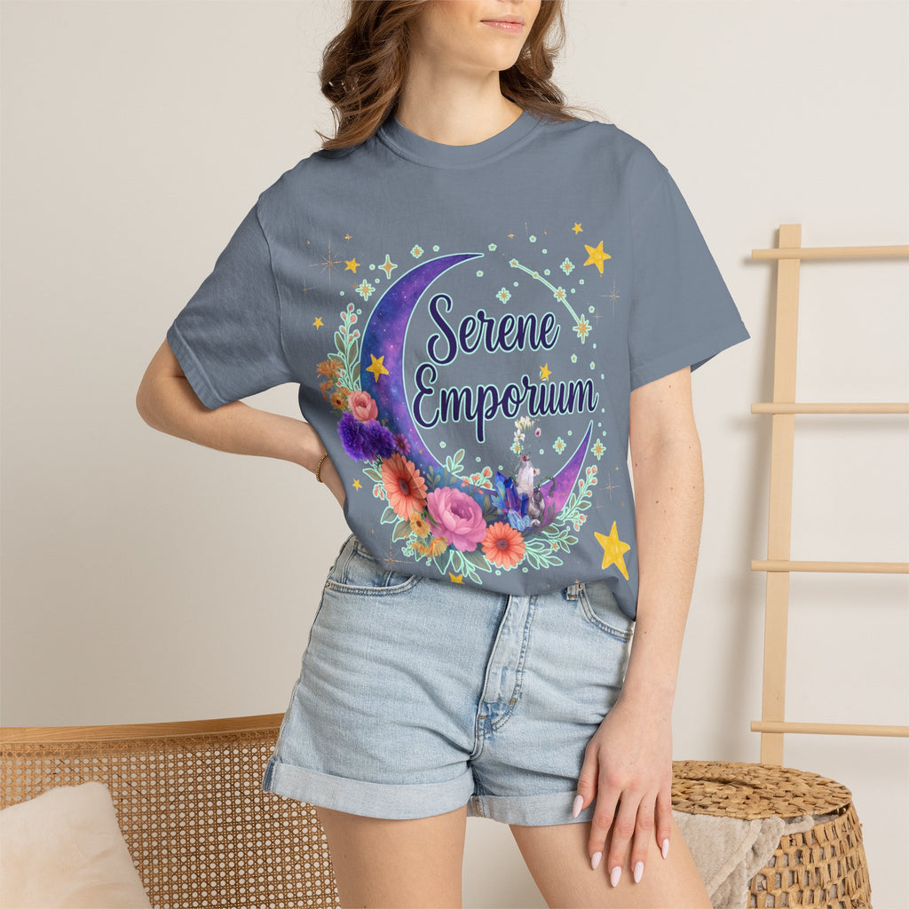 Serene Emporium Floral Moon T-Shirt