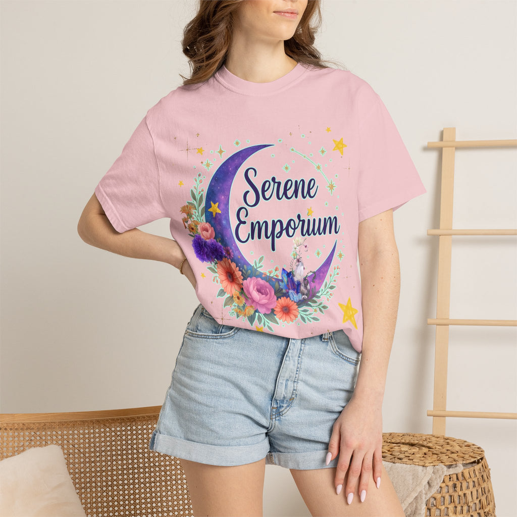Serene Emporium Floral Moon T-Shirt